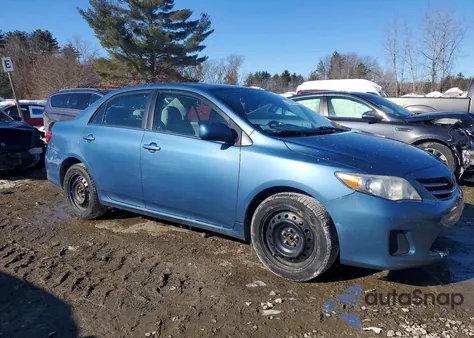 2013 Toyota Corolla Base from USA, damaged, VIN 5YFBU4EEXDP185887